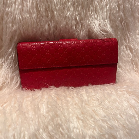 Gucci | Microguccisima | Heart Continental Red Wallet - Picture 7 of 7